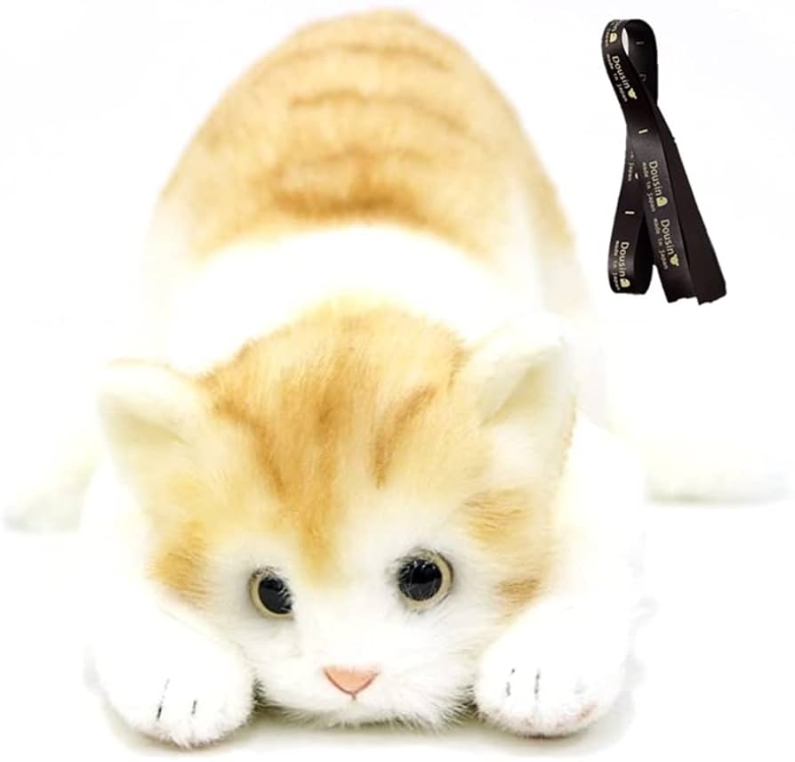 (未使用･未開封品)　日本製 リアルな猫のぬいぐるみ 58cm (トラグレーL目明き) qdkdu57 Amazon.co.jp: 日本製 リアルな猫のぬいぐるみ 58cm (トラグレー